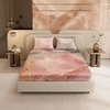 Stoa Paris 300TC UltrSatin King Bedsheet Set Satin King Blush, Grey Peach