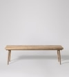 Burk Solid Wood Bench In  Natural  Finish