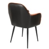 Adiko Leatherette Lounge Chair in Orange Colour