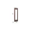 wodehouse solid wood mirror in brown colour