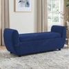 Redol Boucle 2 Seater Ottoman Bench with Storage  in Navy Blue Color