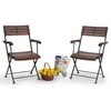 Masai Arm Chair Teak Finish Set of 2