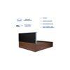 Samadhi Bed With Premium Leatherette Fabric And Box Storage Queen Bed