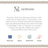 Bohemian Jacquard Metallic Stool in Black & Off White Color