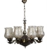 Devansh Gold Antique Wall Mounted Lamp With Black  Cotton Shade