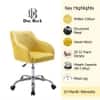 Doe Buck Leisel Modern Yellow Velvet Office Chair
