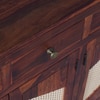 Sheesham Wood 4 Door 4 Drawer Sideboard in Honey Oak Finish
