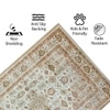 Luxe Home Polyester Golden Dusk Carpet – (3x5 Feet, Multicolor, TPR)