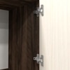 8 Shelves Semi Open Multipurpose Matrix Kitchen Cabinet In Highland Pine & Cochwood Brown Finish