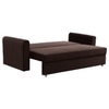Melano 3 Seater Pull Out Sofa cum Bed  in Brown Colour