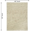 DOTHAN Wool Rectangle Carpets Hand Tufted in Ivory Colour