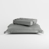 Stoa Paris 300TC UltrSatin Single Bedsheet Set Satin Single Harbour Mist Grey