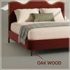 Solara Wave Luxe King Size Bed in velvet With Oak wood Frame & Hydraulic Storage