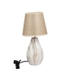 Marble Print Table Lamp Beige Sophisticated Design