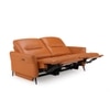 Orchard Three Seater Motorized Leather Recliner in Savana Tan Brown Colour