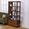 Vector Solid Wood Bookshelf in Teak Finish