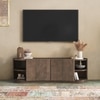 Torin Solid Wood TV Cabinet In Danish Walnut Finish