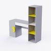 Joy Ride Study Table In Silver Gray Colour