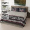 Multicolor Floral 400 TC Cotton Flat Super King Size Bedsheet With 2 Pilllow Covers From Threads
