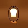 Devansh Milky Glass Wooden & Iron  Table Lamp -17 Inch Height  -Uyh