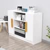 Hexa Engineered Wood Bookshelf in Frosty White Colour