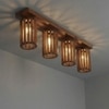 Casa Brown Solid Wood Ceiling Light