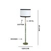 Devansh Wood & Metal Floor Lamp