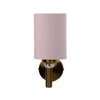 Devansh Metal Electric Wall Light in Gold Colour with Grey Shade Count of 1 Light