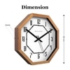 Geometry of Time Wooden Octagon Wall Clock