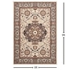 Presto Beige Traditional Hand Tufted Wool Carpet 6X9 Feet