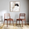 Dane Solid Wood Dining Chair Set of 2 in Honey Finish