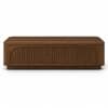 Fairmont Sheesham Wood Fluted Arch Coffee Table in Walnut Finish