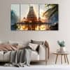 The Castle Decor Temple Wall Painting Wooden Framed 27x48 Inch (Style 2)