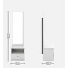 Apex Dressing Table in Frosty White Finish