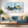 The Castle Decor Nature Art Wall Painting Wooden Framed 27x48 Inch (Style 4)