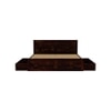 Brilliant Sheesham Wood Queen  Size Bed Drawer Storage Walnut Finish (60 x 78 inches)