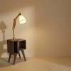 Noel Beige Jute Floor Lamp with Beige Jute Base