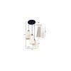 Memphis Off White Fabric Cluster Hanging Light