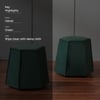 Prism Green Pouf Ottoman Set Of 2