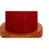 Oliver Maroon Cotton Shade Floor Lamp