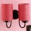 Rayanna Pink Natural Fiber Wall Light