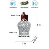 Devansh Solid Wood Electric Wall Light in Brown Colour with Multi Shade Count of 1 Light