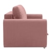 Baruna 1 Seater Velvet Pull Out Sofa Cum Bed with Storage In Peach Color