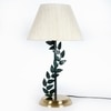 Bellis Metal Table Lamp With Printed Linen Shade