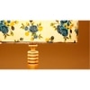 Hazelle Multicolour Cotton Shade Floor Lamp