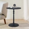Metalsmith Metal Side Table in Black Finish