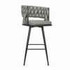 Doe Buck Presley Braided Faux Leather Bar Stool in Sage Colour