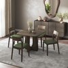 Aero Solid Wood 4 Seater Dining Table With Clarke Dining Chair
