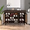 Flow Sheesham Wood  Shoerack In Provincial Teak Finish