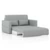 Camden 4 Feet Pull Out Sofa cum Bed In Grey Colour